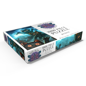 Darstellung des Puzzle Motivs Zombie Cats - Jeff Haynie - Puzzleteile: 1000