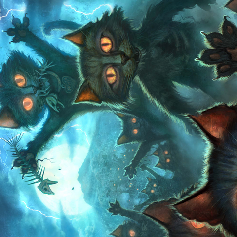 Darstellung des Puzzle Motivs Zombie Cats - Jeff Haynie Zombie Cats - Jeff Haynie 1000 Puzzle 3D Modell