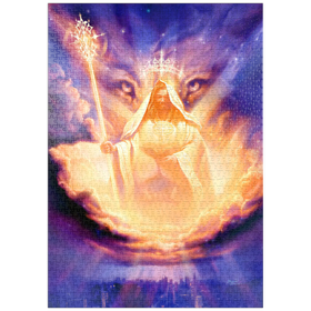 Darstellung des Puzzle Motivs Lion Of Judah Jesus - Jeff Haynie - Puzzleteile: 1000