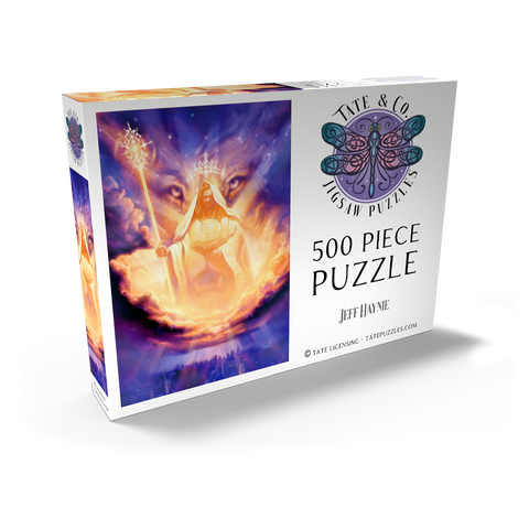 Darstellung des Puzzle Motivs Lion Of Judah Jesus - Jeff Haynie Lion Of Judah Jesus - Jeff Haynie 500 Puzzle Schachtel Ansicht2