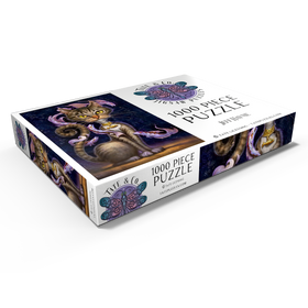 Darstellung des Puzzle Motivs Feline Fantasy Cat - Jeff Haynie - Puzzleteile: 1000