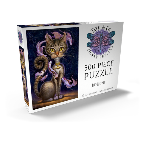 Darstellung des Puzzle Motivs Feline Fantasy Cat - Jeff Haynie Feline Fantasy Cat - Jeff Haynie 500 Puzzle Schachtel Ansicht2