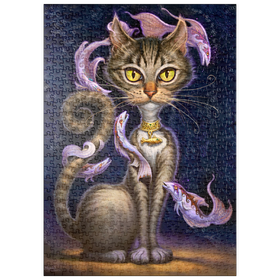 Darstellung des Puzzle-Motivs Feline Fantasy Cat - Jeff Haynie – Puzzleteile: 500