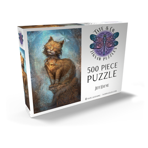 Darstellung des Puzzle Motivs Eyes Of Faith Praying Cat - Jeff Haynie Eyes Of Faith Praying Cat - Jeff Haynie 500 Puzzle Schachtel Ansicht2