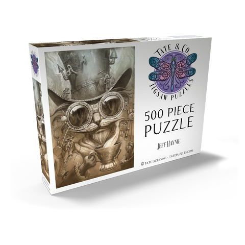 Darstellung des Puzzle Motivs Steampunk Cat Daddy - Jeff Haynie Steampunk Cat Daddy - Jeff Haynie 500 Puzzle Schachtel Ansicht2