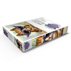 Darstellung des Puzzle Motivs Just Be Sunglasses Cool Cat - Jeff Haynie - Puzzleteile: 1000