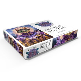 Alternative Darstellung des Puzzle-Motivs Saint Of Salmons Cat - Jeff Haynie – Puzzleteile: 1000