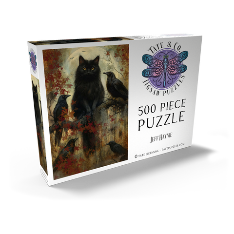 Darstellung des Puzzle Motivs Friends Ravens And Cats - Jeff Haynie Friends Ravens And Cats - Jeff Haynie 500 Puzzle Schachtel Ansicht2
