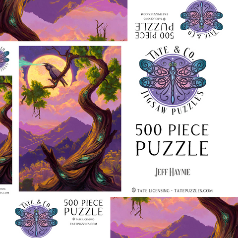 Darstellung des Puzzle Motivs Answer The Call Mystical Raven Tree - Jeff Haynie Answer The Call Mystical Raven Tree - Jeff Haynie 500 Puzzle Schachtel 3D Modell