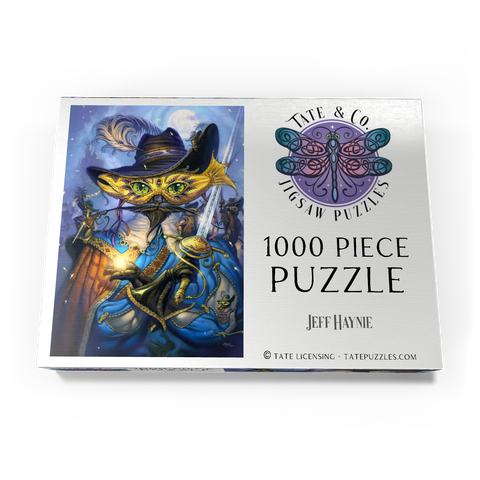 Darstellung des Puzzle Motivs Cavalier Cat Musketeer - Jeff Haynie Cavalier Cat Musketeer - Jeff Haynie 1000 Puzzle Schachtel Ansicht3