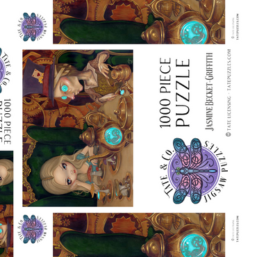 Darstellung des Puzzle Motivs Alice and the Mad Hatter - Jasmine Becket-Griffith 1000 Puzzle Schachtel 3D Modell