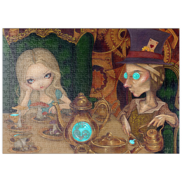 Darstellung des Puzzle Motivs puzzleplate Alice and the Mad Hatter - Jasmine Becket-Griffith 500 Puzzle