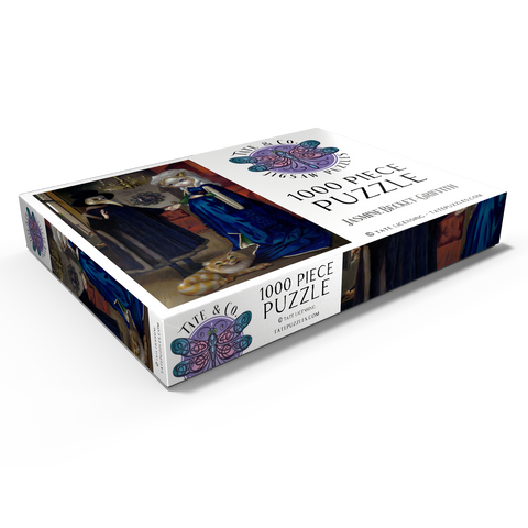 Darstellung des Puzzle Motivs Alice in a Van Eyck Portrait - Jasmine Becket-Griffith Alice in a Van Eyck Portrait - Jasmine Becket-Griffith 1000 Puzzle Schachtel Ansicht1