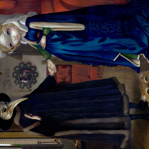 Darstellung des Puzzle Motivs Alice in a Van Eyck Portrait - Jasmine Becket-Griffith Alice in a Van Eyck Portrait - Jasmine Becket-Griffith 1000 Puzzle 3D Modell