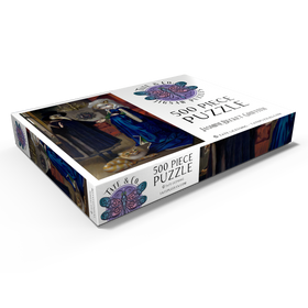Darstellung des Puzzle Motivs Alice in a Van Eyck Portrait - Jasmine Becket-Griffith - Puzzleteile: 500