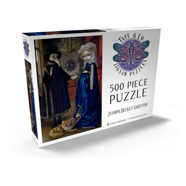 Darstellung des Puzzle Motivs Alice in a Van Eyck Portrait - Jasmine Becket-Griffith 500 Puzzle Schachtel Ansicht2