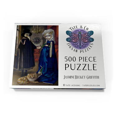 Darstellung des Puzzle Motivs Alice in a Van Eyck Portrait - Jasmine Becket-Griffith 500 Puzzle Schachtel Ansicht3