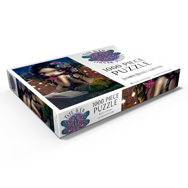 Darstellung des Puzzle Motivs Amara and the book - Jasmine Becket-Griffith 1000 Puzzle Schachtel Ansicht1