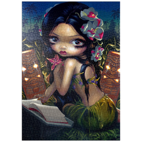 Darstellung des Puzzle-Motivs Amara and the book - Jasmine Becket-Griffith – Puzzleteile: 1000
