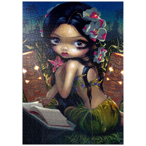 Darstellung des Puzzle Motivs Amara and the book - Jasmine Becket-Griffith puzzleplate Amara and the book - Jasmine Becket-Griffith 1000 Puzzle