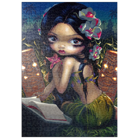 Darstellung des Puzzle-Motivs Amara and the book - Jasmine Becket-Griffith – Puzzleteile: 500