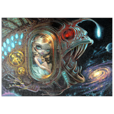 Darstellung des Puzzle Motivs puzzleplate Anglerfish Starship - Jasmine Becket-Griffith 500 Puzzle