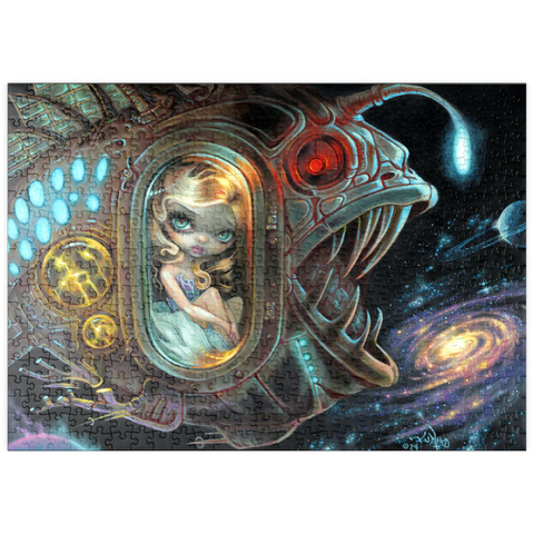 Darstellung des Puzzle Motivs Anglerfish Starship - Jasmine Becket-Griffith puzzleplate Anglerfish Starship - Jasmine Becket-Griffith 500 Puzzle