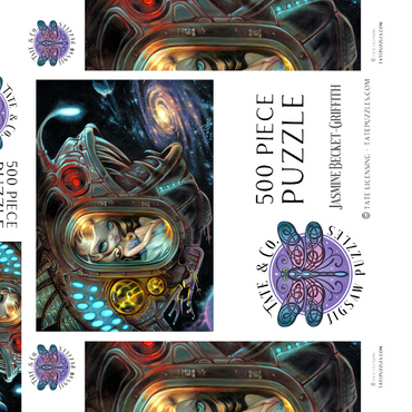 Darstellung des Puzzle Motivs Anglerfish Starship - Jasmine Becket-Griffith 500 Puzzle Schachtel 3D Modell