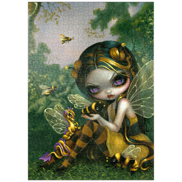 Darstellung des Puzzle Motivs puzzleplate Bumblebee Dragonling - Jasmine Becket-Griffith 1000 Puzzle