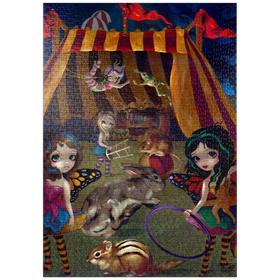 Darstellung des Puzzle-Motivs Fairy Circus - Jasmine Becket-Griffith – Puzzleteile: 1000