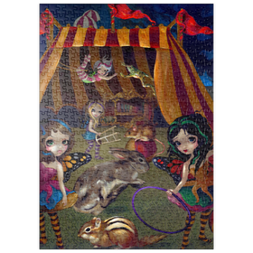 Darstellung des Puzzle-Motivs Fairy Circus - Jasmine Becket-Griffith – Puzzleteile: 500