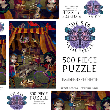 Darstellung des Puzzle Motivs Fairy Circus - Jasmine Becket-Griffith 500 Puzzle Schachtel 3D Modell