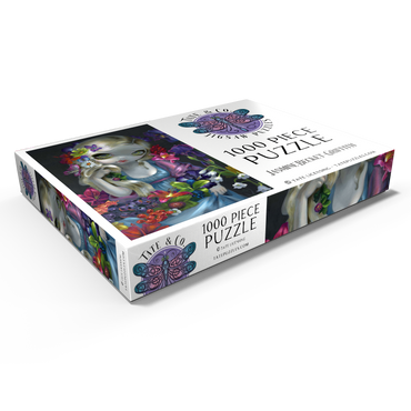 Darstellung des Puzzle Motivs Flora Girl with Flowers - Jasmine Becket-Griffith 1000 Puzzle Schachtel Ansicht1