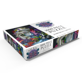 Darstellung des Puzzle Motivs Flora Girl with Flowers - Jasmine Becket-Griffith - Puzzleteile: 1000