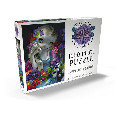 Darstellung des Puzzle Motivs Flora Girl with Flowers - Jasmine Becket-Griffith Flora Girl with Flowers - Jasmine Becket-Griffith 1000 Puzzle Schachtel Ansicht2