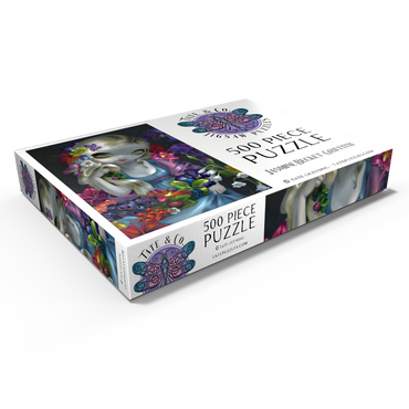 Darstellung des Puzzle Motivs Flora Girl with Flowers - Jasmine Becket-Griffith 500 Puzzle Schachtel Ansicht1