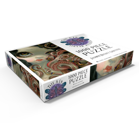 Darstellung des Puzzle Motivs Jeweled Octopus - Jasmine Becket-Griffith - Puzzleteile: 1000