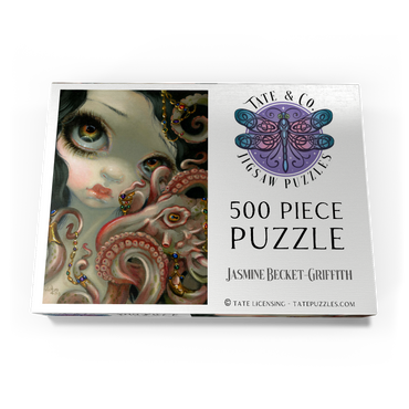 Darstellung des Puzzle Motivs Jeweled Octopus - Jasmine Becket-Griffith 500 Puzzle Schachtel Ansicht3