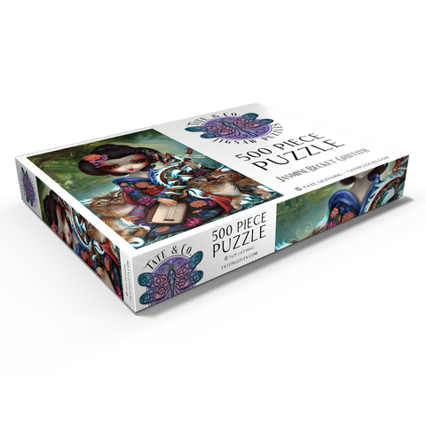 Darstellung des Puzzle Motivs Kirin and Bakeneko Cats - Jasmine Becket-Griffith Kirin and Bakeneko Cats - Jasmine Becket-Griffith 500 Puzzle Schachtel Ansicht1