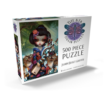 Darstellung des Puzzle Motivs Kirin and Bakeneko Cats - Jasmine Becket-Griffith 500 Puzzle Schachtel Ansicht2