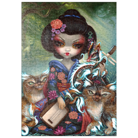 Darstellung des Puzzle Motivs Kirin and Bakeneko Cats - Jasmine Becket-Griffith - Puzzleteile: 500