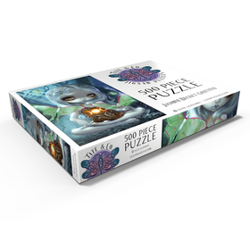 Darstellung des Puzzle Motivs Luna Moth - Jasmine Becket-Griffith - Puzzleteile: 500