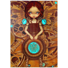 Darstellung des Puzzle-Motivs Mechanical Steampunk Angel I - Jasmine Becket-Griffith – Puzzleteile: 1000