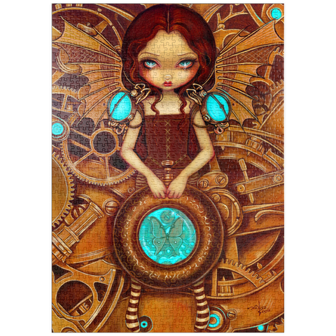 Darstellung des Puzzle Motivs Mechanical Steampunk Angel I - Jasmine Becket-Griffith puzzleplate Mechanical Steampunk Angel I - Jasmine Becket-Griffith 1000 Puzzle