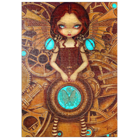 Darstellung des Puzzle Motivs Mechanical Steampunk Angel I - Jasmine Becket-Griffith - Puzzleteile: 500
