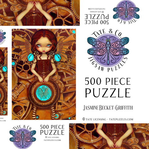Darstellung des Puzzle Motivs Mechanical Steampunk Angel I - Jasmine Becket-Griffith Mechanical Steampunk Angel I - Jasmine Becket-Griffith 500 Puzzle Schachtel 3D Modell