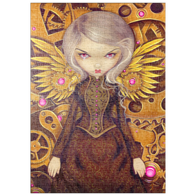 Darstellung des Puzzle Motivs Mechanical Steampunk Angel II - Jasmine Becket-Griffith - Puzzleteile: 500