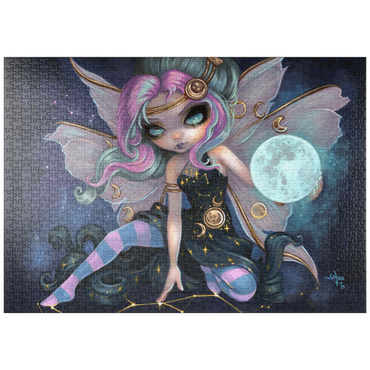 Darstellung des Puzzle Motivs puzzleplate Onyx Moonshadow Fairy - Jasmine Becket-Griffith 1000 Puzzle