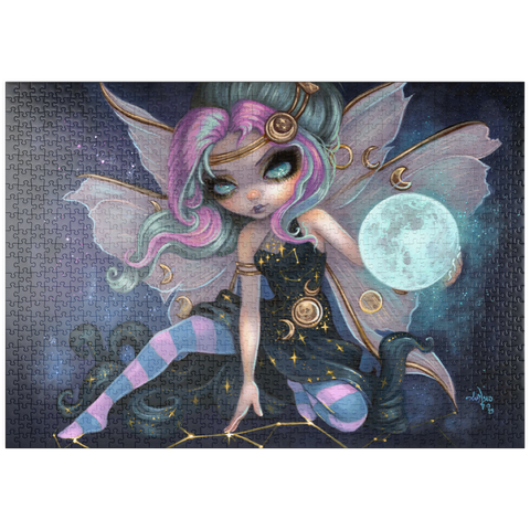 Darstellung des Puzzle Motivs Onyx Moonshadow Fairy - Jasmine Becket-Griffith puzzleplate Onyx Moonshadow Fairy - Jasmine Becket-Griffith 1000 Puzzle