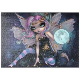 Darstellung des Puzzle Motivs Onyx Moonshadow Fairy - Jasmine Becket-Griffith - Puzzleteile: 500